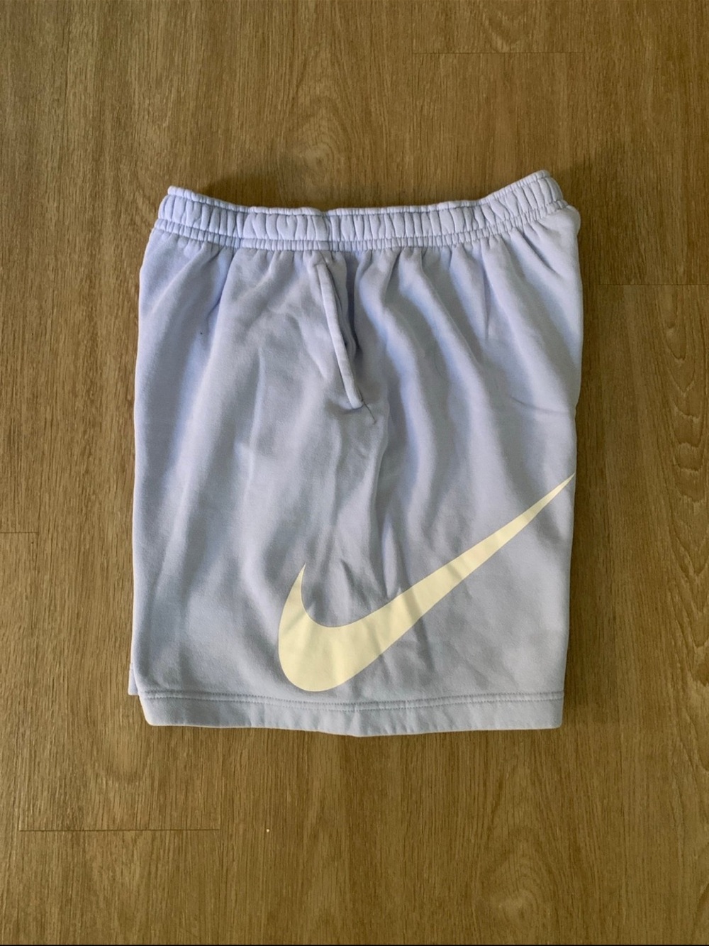 Nike Men’s Light Lavender Athletic Shorts with White Swoosh